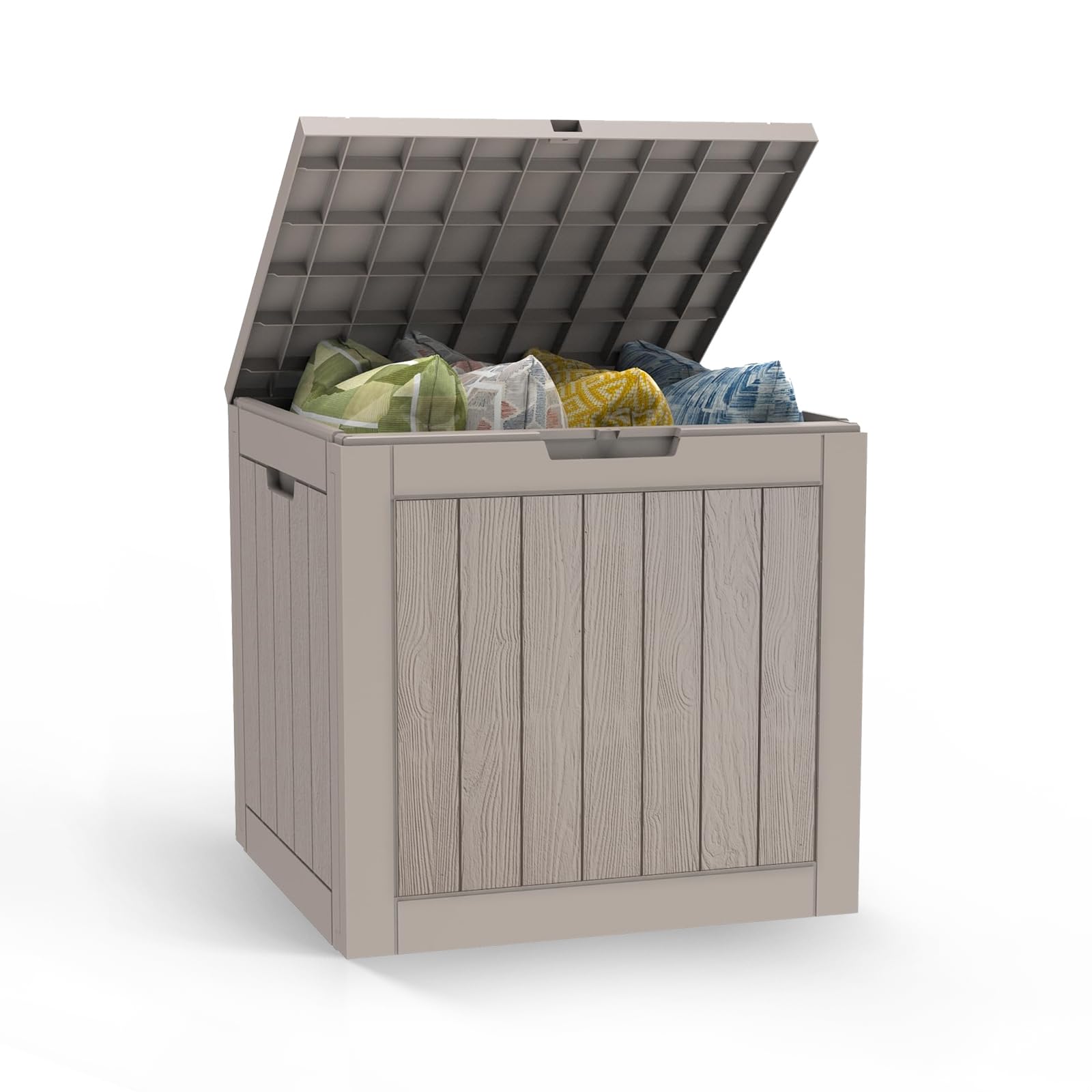 Mars Villa 180 Gallon Outdoor Storage Box Waterproof, Extra Large Resin Deck Box, Outside Storage Bin for Patio Furniture Cushion, Pool Supply, Sports Gear, UV Resistant and Weatherproof, Black