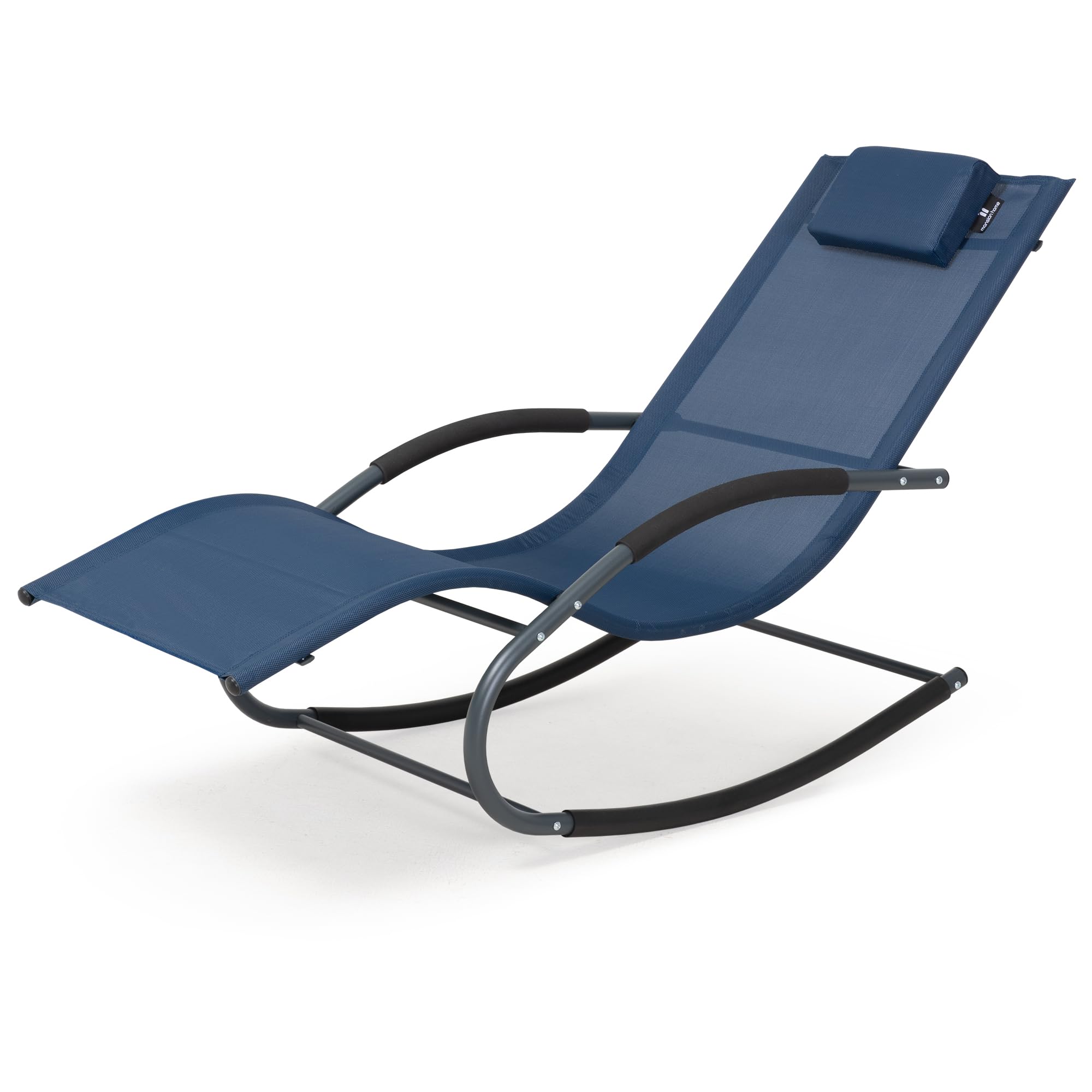 Lounge Chair, Outdoor Chaise Lounge with Detachable Pillow for Patio, Lawn, Pool, Outdoor Lounge Chairs, Brown