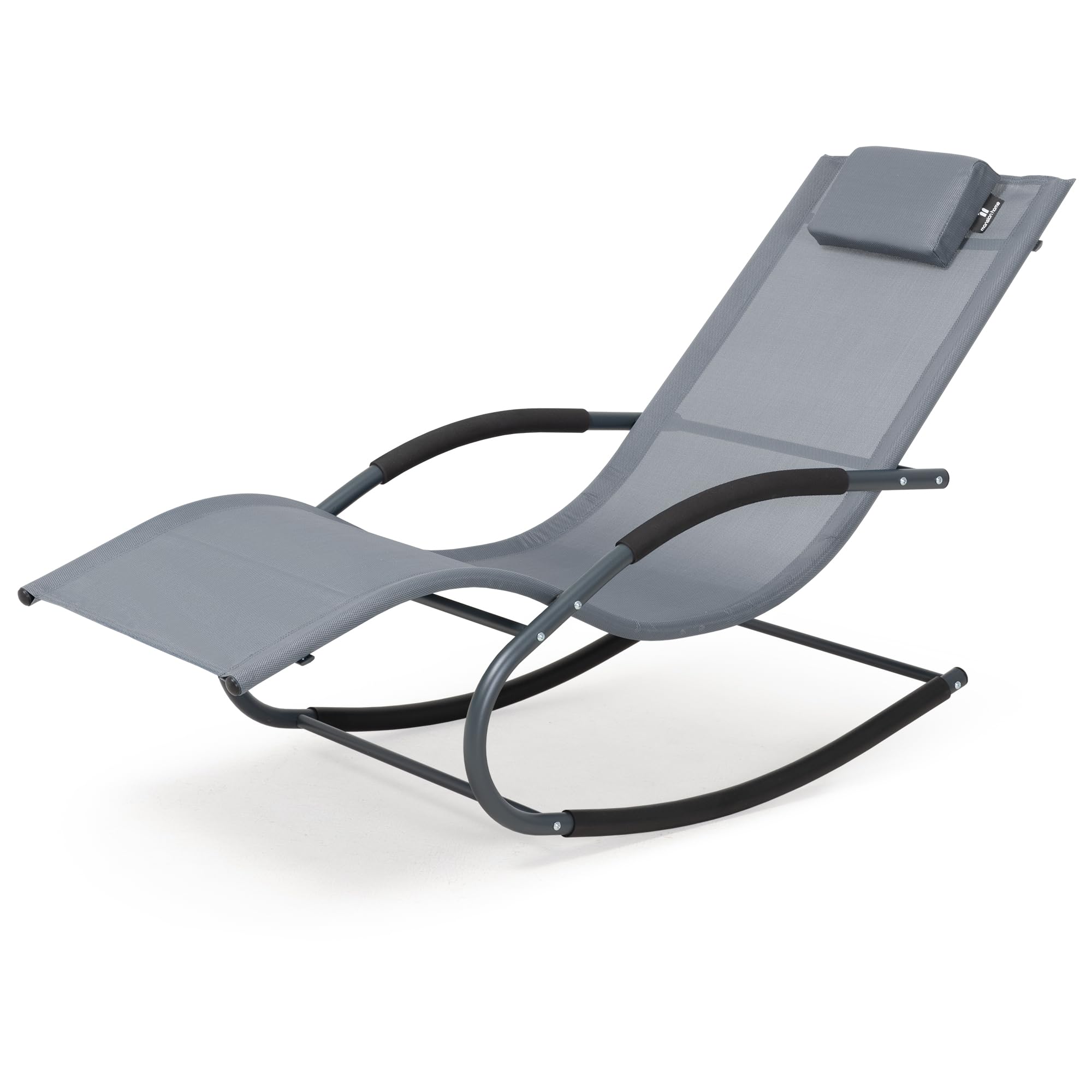 Lounge Chair, Outdoor Chaise Lounge with Detachable Pillow for Patio, Lawn, Pool, Outdoor Lounge Chairs, Brown