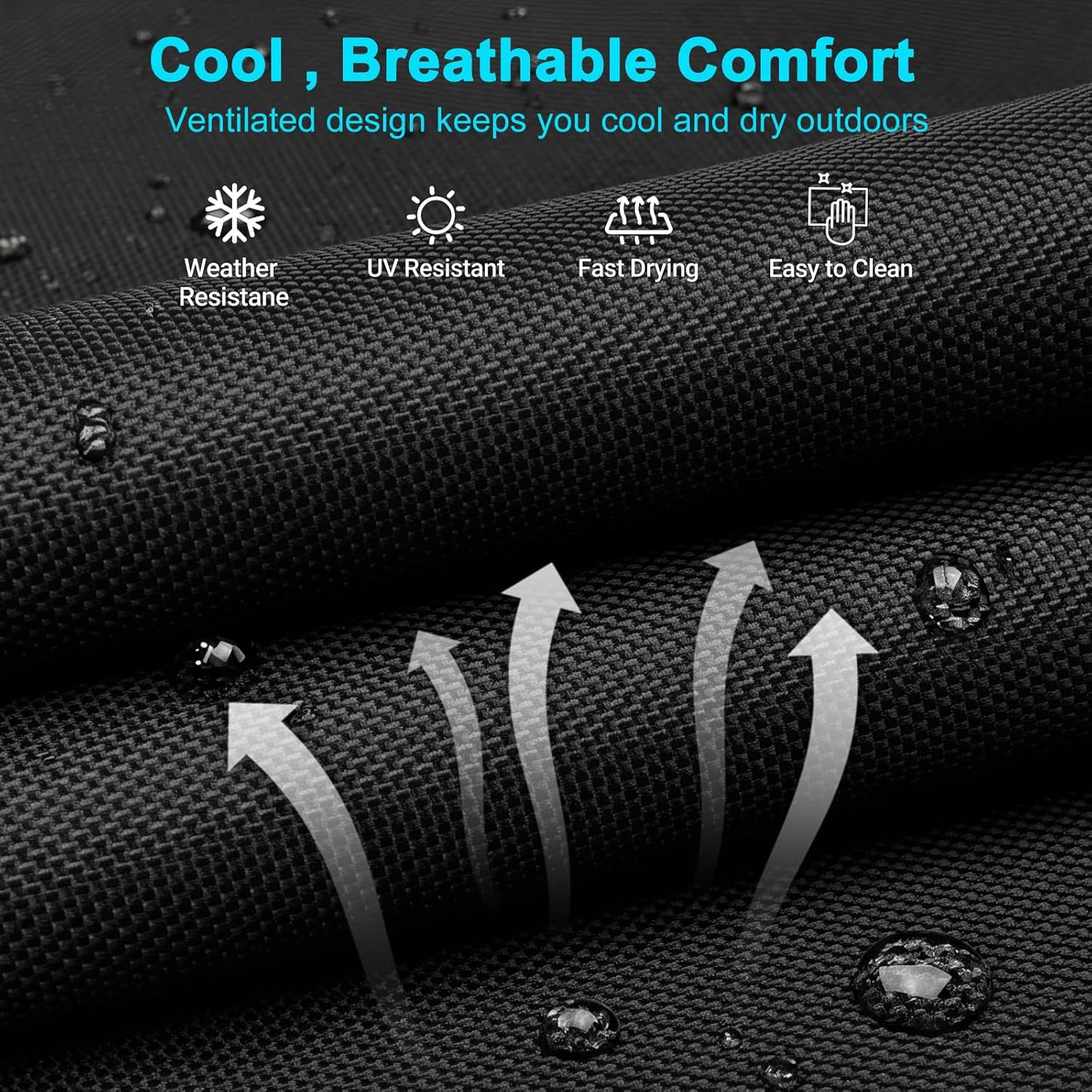ABORON Chaise Lounge Chair,5 Positions Padded Outdoor Tanning Chair,Heavy Duty Portable Lounge Chair for Outdoor Sunbathing Patio Pool Lawn Deck Poolside,Support up to 440 Lbs